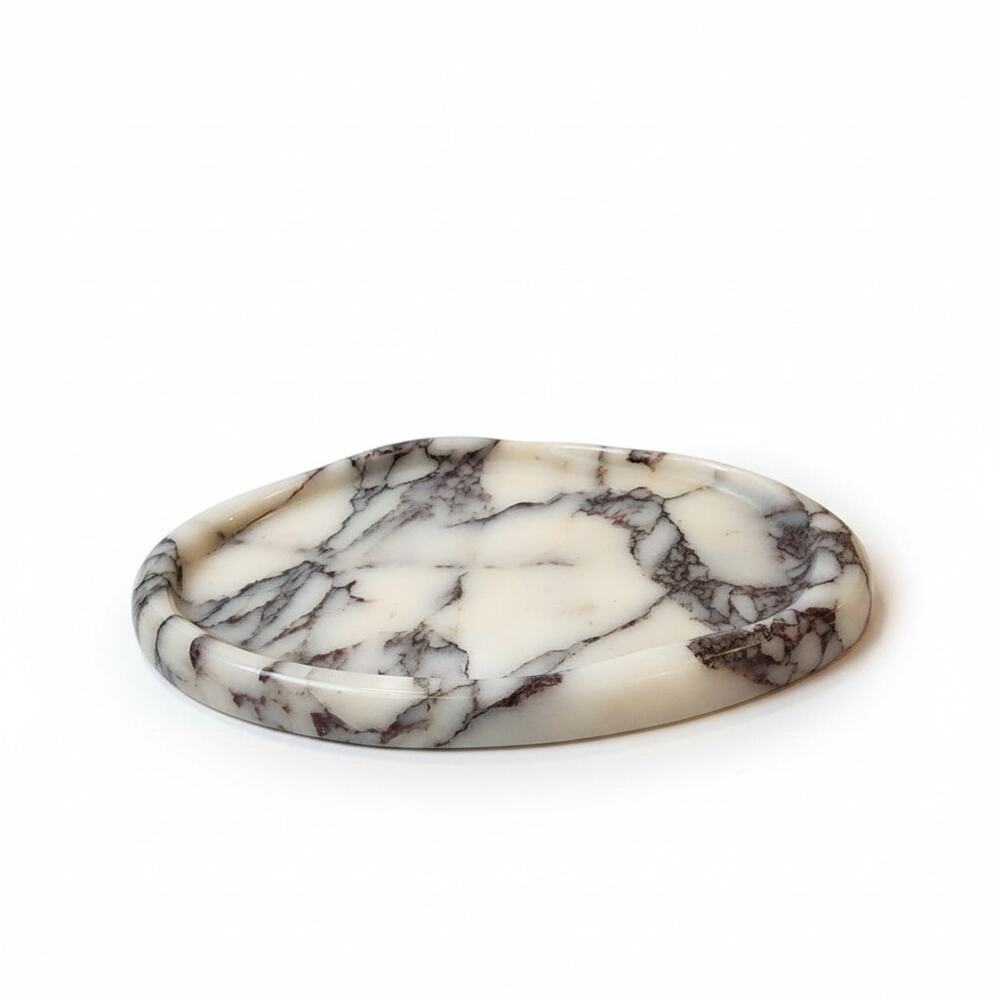 Marble Tray Calacatta Viola Cloud Shape Decorative Tray Lunarie